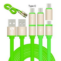 Maltese Charging Cable (2in1) Green